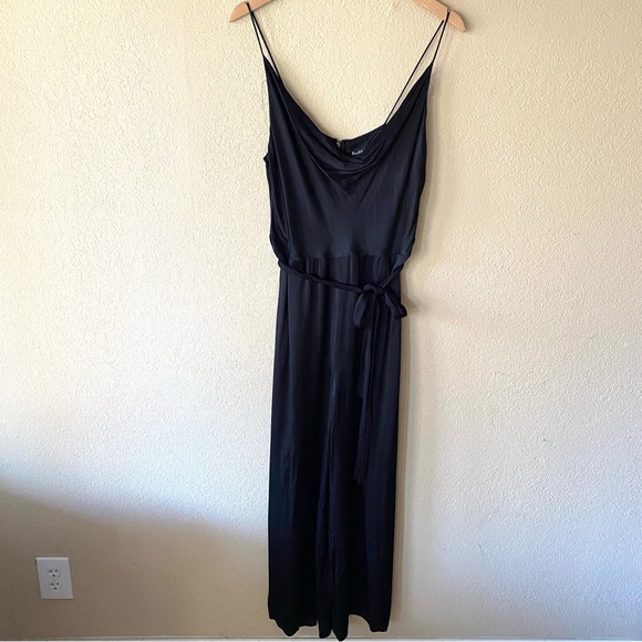 Bardot Silky Strappy Side Slit Jumpsuit - Picture 3 of 11